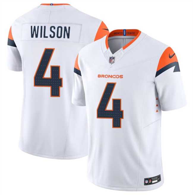 Men & Women & Youth Denver Broncos #4 Zach Wilson White 2024 F.U.S.E. Vapor Limited Stitched Jersey,We sell and wholesale Men & Women & Youth Denver Broncos #4 Zach Wilson White 2024 F.U.S.E. Vapor Limited Stitched Jersey on line form chian!